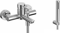 Karag Artemis Mixing Bathtub Shower Faucet Complete Set Inox Bronze