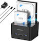 Fideco Docking Station pentru 2 Hard Disk-uri SATA 2.5" / 3.5" cu conectivitate USB 3.1 / USB 3.0