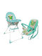 Beboulino Green Parrot Αναδιπλούμενο Καρεκλάκι Φαγητού Πράσινο