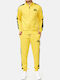 Ανδρικό Σετ Βαμβακερό Φόρμα & Ζακέτα Lonsdale Beickerton Slim Fit Yellow Black