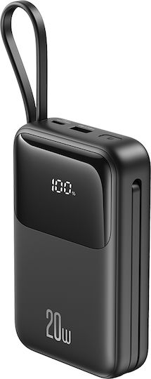 XO PR234 Power Bank 20000mAh с USB-A порт и USB-C порт Черен