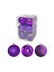 Hängendes Ornament Mix Schmuckstücke Lila Set 12Stück