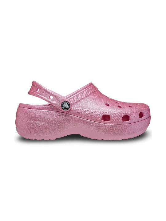 Crocs Classic Platform Glitter Clog W