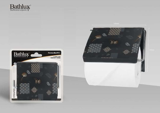 Bathlux Papierhalter Kunststoff Schwarz