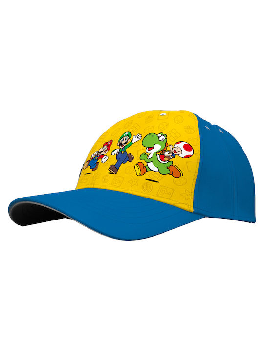 Kids Licensing Παιδικό Καπέλο Υφασμάτινο Super Mario Μπλε