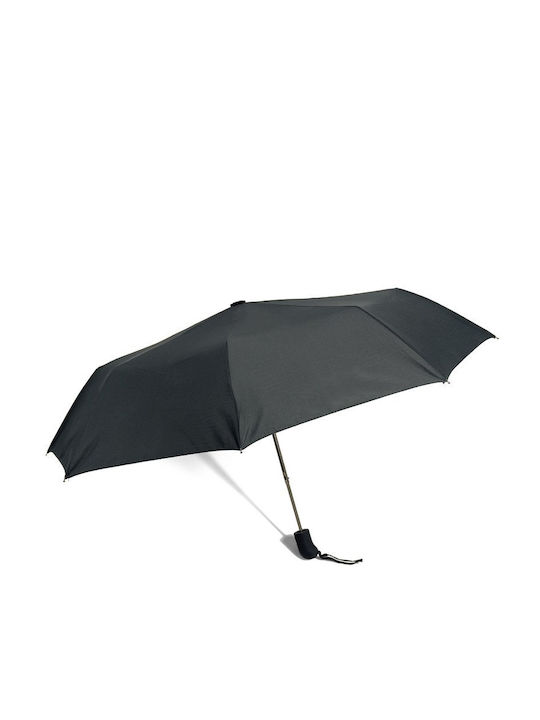 24home.gr Regenschirm Kompakt Schwarz