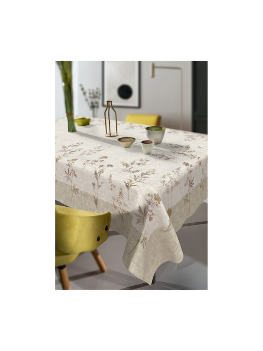 Saint Clair Τραπεζομάντηλο Αλέκιαστο Natural 145x180εκ.