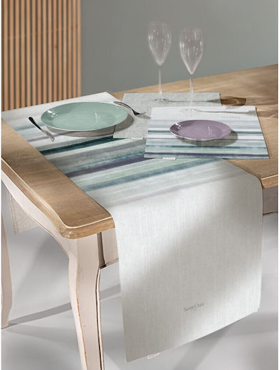 Saint Clair Runner Stain Resistant Petrol Blue 40x160cm Saint Clair Runner Stain Resistant Petrol Blue 40x160cm