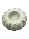 Favor de Nuntă Ceramică Design Dovleac Decorativ Alb-Auriu 8cm X 4.5cm M3000s