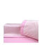 Ninetta Bebe Pink-fuchsia Checkered Baby Sheets Set Crib Cotton Fitted Pink-fuchsia Checkered Pink 70x140cm 3pcs