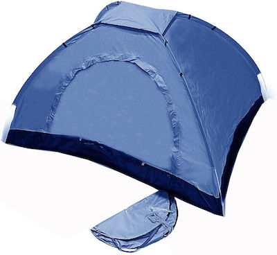 Colorlife Easy Pop Automatisch Campingzelt Pop Up Blau für 4 Personen 200x200x135cm.