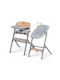 Kinderkraft Livy Baby Highchair 4 in 1 with Adjustable Height Gray