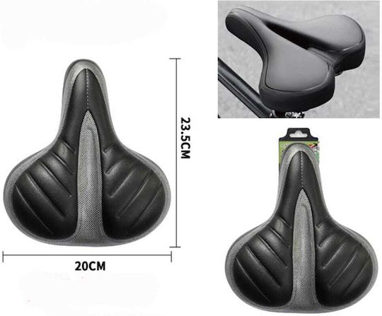 Bicycle Saddle Black 23.5x20cm