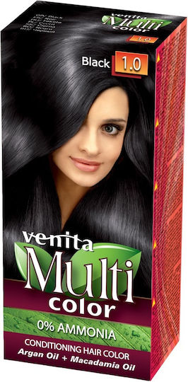 Βαφή Μαλλιών Χωρίς Αμμωνία 1.0 Black 50ml