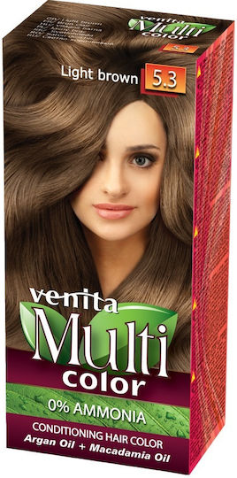Venita Βαφή Μαλλιών Χωρίς Αμμωνία 5.3 Light Brown 120ml