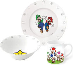 Stor Feeding Set Super Mario made of Glass