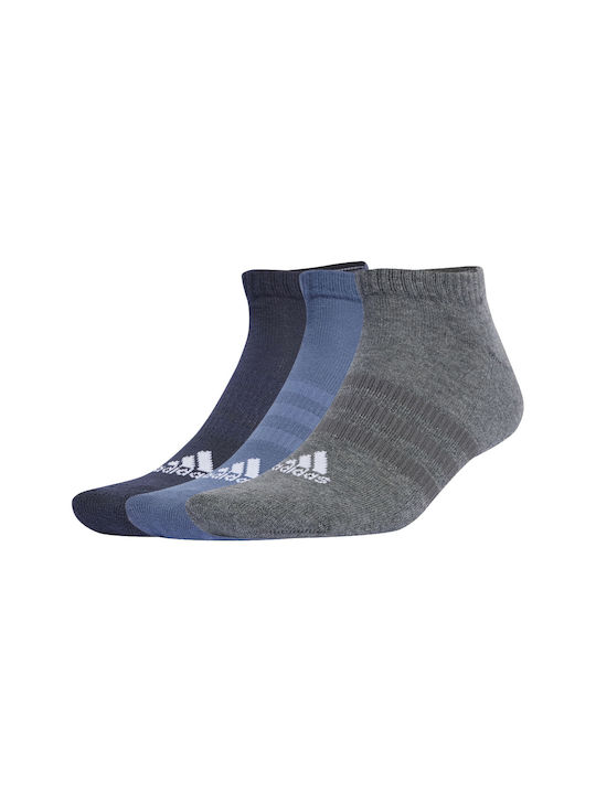 Adidas C Spw Low Αθλητικές Κάλτσες Μπλε 3 Ζεύγη