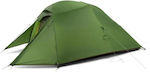 Naturehike Cloud Up 3 20D Updated Χειμερινή Σκηνή Camping Πράσινη για 3 Άτομα 215x180x110εκ.