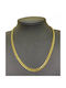 Kostibas Fashion Chain Neck made of Steel Gold-plated Length 50cm