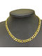 Kostibas Fashion Chain Neck made of Steel Gold-plated Length 40cm