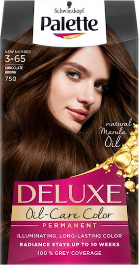 Palette Deluxe Vopsea De Păr 3-65 Ciocolatiu Maro 135ml