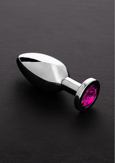 Triune Jeweled Butt Anal Plug Large Pink