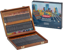 Derwent Wooden Box 48 Procolour Pencils