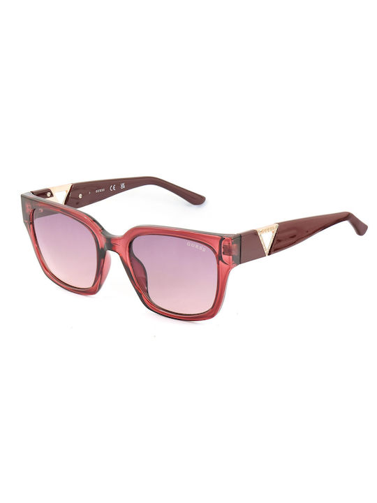 Guess Women's Sunglasses with Red Plastic Frame and Red Gradient Lens GF6193 69Z