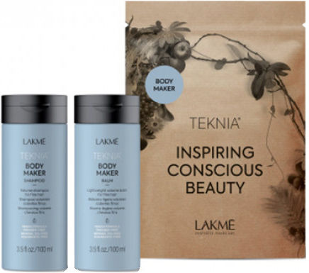 Lakme Teknia Mini Travel Pack Грижа за Косата Възстановяване и Подхранване с Шампоан Балсам и Масло