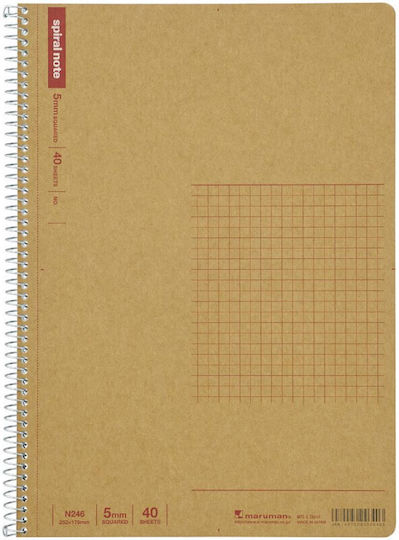 Spiral Notebook Carnet Spiral 40 Foi B5 Pătrată Multicolor