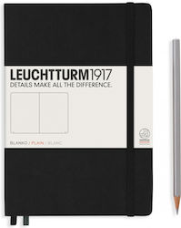 Leuchtturm1917 cu Pagini Albe A5 Negru