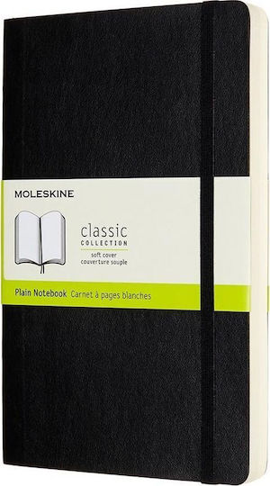 Moleskine Notebook Large 13x21 Σημειωματάριο Bullet 400 Φύλλων με Λευκές Σελίδες Μαύρο