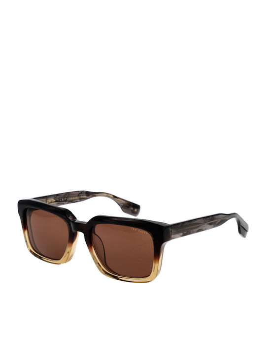 Ted Baker Unisex Γυαλιά Ηλίου με Πολύχρωμο Κοκκάλινο Σκελετό και Καφέ Φακό TB1718 101