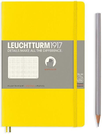 Leuchtturm1917 Тетрадка 123 Листа B6 с Точки Жълт