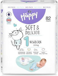 Bella Happy Soft & Delicate New No. 1 για 2-5kg 82τμχ