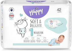 Bella Happy Soft & Delicate New № 1 за 2-5kgkg 42бр Bella Happy Soft & Delicate New № 1 за 2-5kgkg 42бр