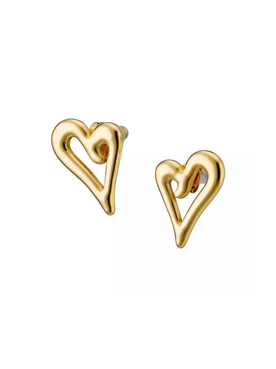 Oxzen Earrings made of Steel Gold Plated