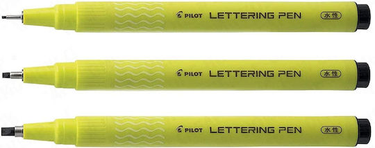 Pilot Lettering Fineliner Pen Black 4902505086489 Nibs 10mm
