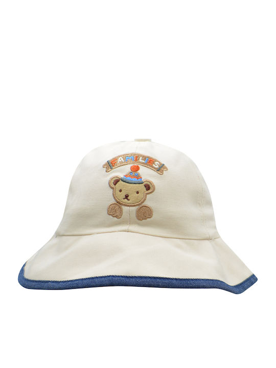 Brims and Trims Kids' Hat Bucket Fabric White