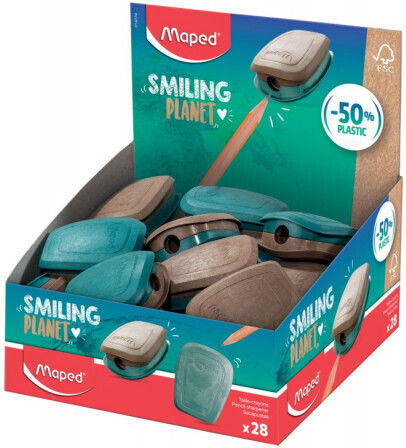Maped Единична точило за моливи Смайлива планета Maped 3154145