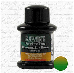 De Atramentis Pearlescent Ink 45ml Heliogen Gre...