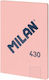 Τετράδιο Δεμένο Α4 96φύλλα Pink 57242e80p Milan 8411574104919