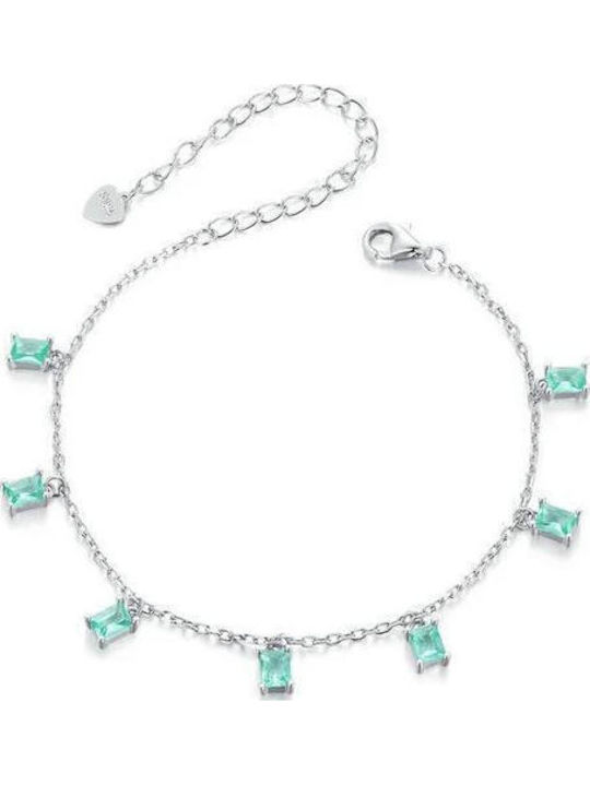 Bamoer Women's Silver Chain Bracelet 6cm