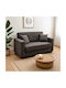 Vox Doppelsitzer Sofa Sofa mit Stauraum Light Anthracite 155x85x83cm