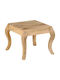 Square Side Table made of Solid Wood Mango Wood Mango Massif L45xW45xH40cm