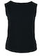 Didone Women's Blouse Sleeveless Drape black