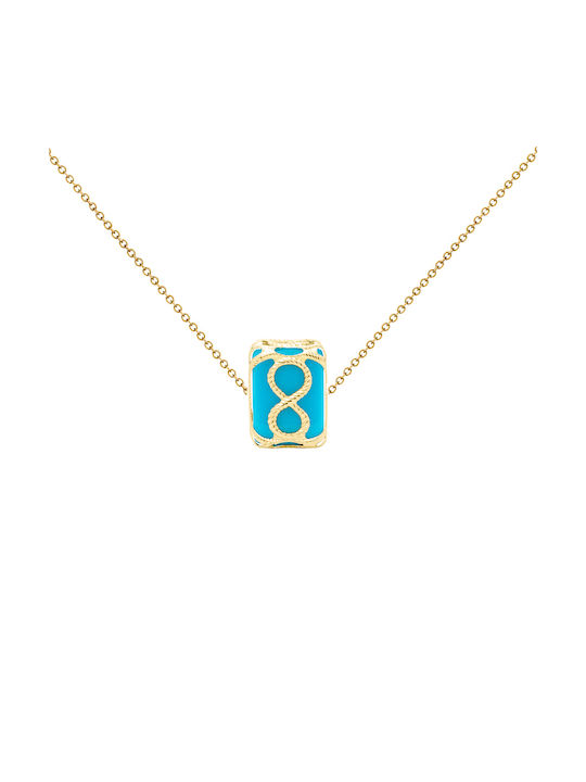 Margaritari Necklace Lucky Charm with Stones from Gold 14K