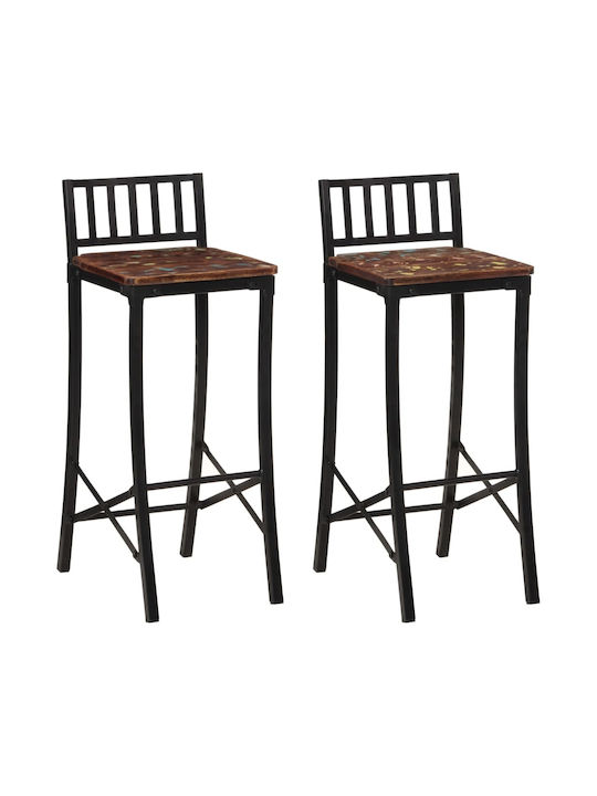Scaune Bar Lemn Multicolor 2buc 37x37x92buc