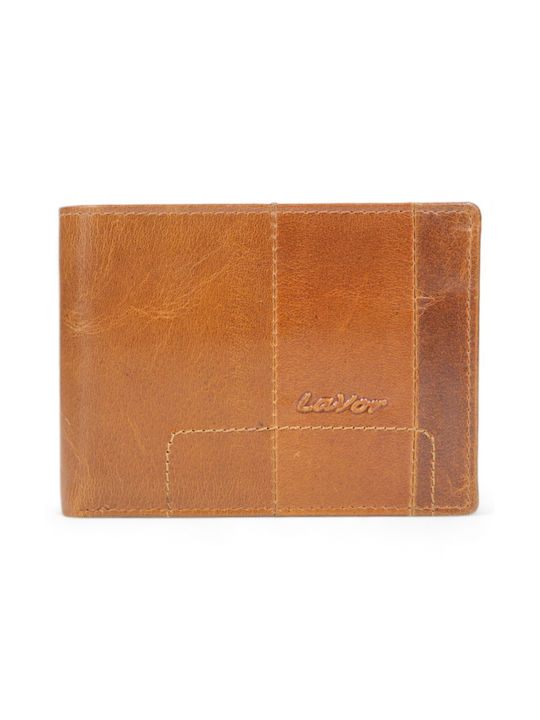 Lavor Men's Leather Wallet with RFID Tabac Brown