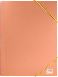 Plastic Folder with Elastic Band Pastel Orange ...